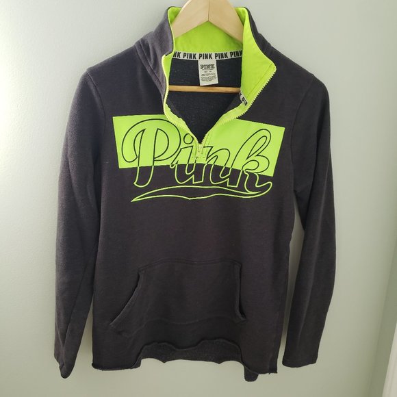 PINK Victoria's Secret Sweaters - VS PINK - Half zip sweater